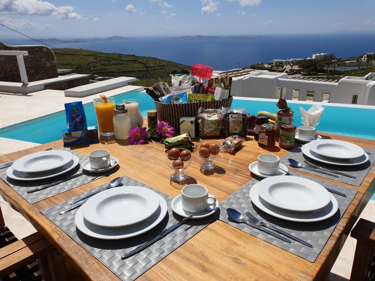 Aphrodite- Private Pool- Amazing Aegean View Mykonos Town